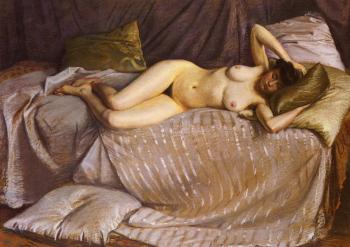 Gustave Caillebotte : Femme Nue Etendue Sur Un Divan